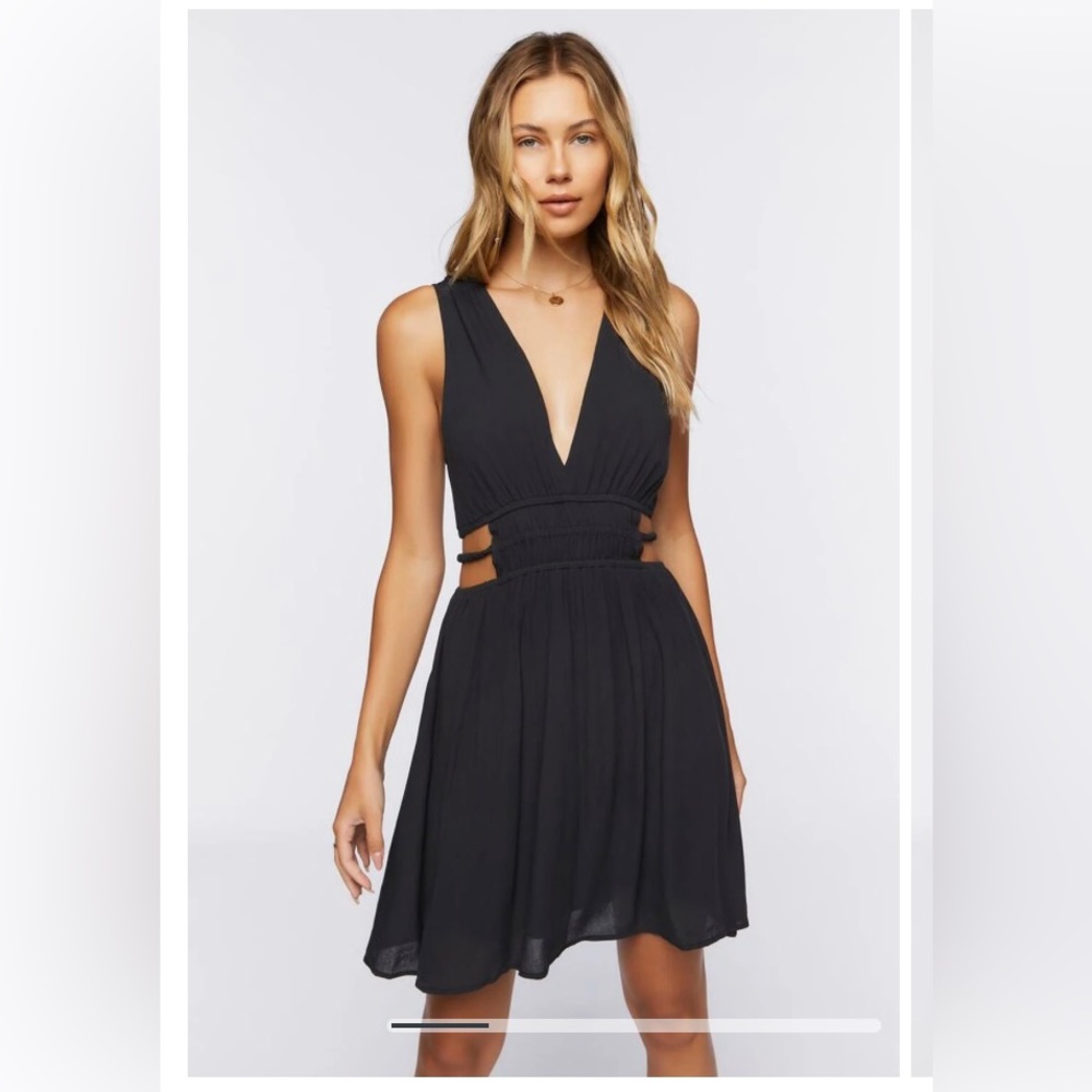 Forever 21 Plunging Cutout Mini Dress